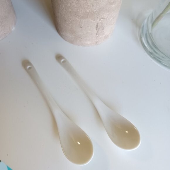 AAI Couple Coffee Mugs | 12 oz | Set of 2 | Ceramic with Bamboo Lid & Spoon - Picture 4 of 9